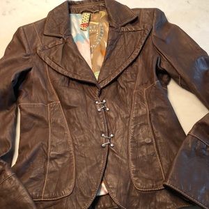 Miss sixty leather blazer.